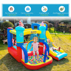 Inflatable Castle 4 in 1 Children 3-8 Years, Slide and Pool, 265x260x200cm - Borge' Group Limited