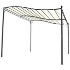 Gazebo Pergola 3x3m Garden with Waterproof Curtain Cream - Borge' Group Limited
