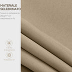 Outsunny spare sheet for curtains with 4x2.5m anti -UV polyester arms, beige - Borgè