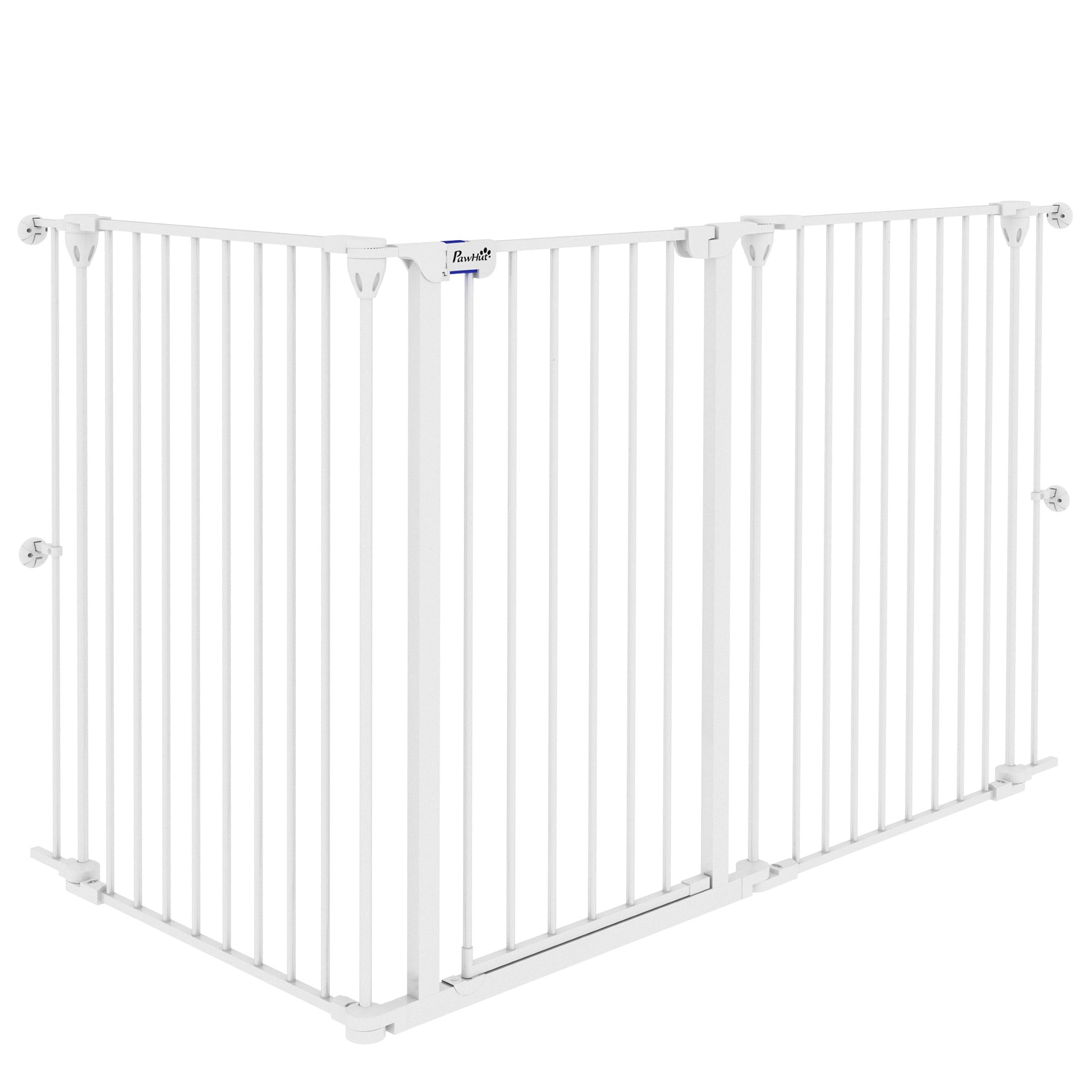 PAWHUT DOCK FOR DOGES Average size with 3 panels with double lock system, 206x90cm, white - Borgè