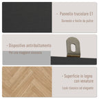 wardrobe with two wooden doors: 4 rooms, 2 hangers and dark Grey drawers - Borgè