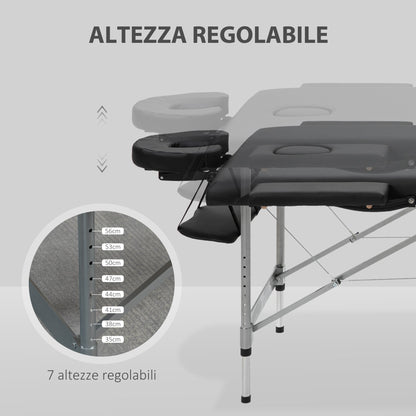 Foldable Aluminum Massage Couch / Portable Massage Bed / Beauty Bed - Borgè