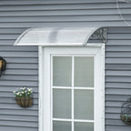 100x80cm Anti-UV Polycarbonate Outdoor Canopy for Doors and Windows - Borge' Group Limited