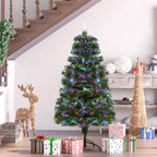 Artificial Christmas tree 120cm in PVC 130 LED lights - Green - Borgè