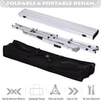 Outsunny Multifunction Folding Camping Table Aluminum with adjustable case and height supports up to 40 kg - Borgè