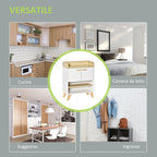 Multiuse cabinet with locker and open shelves, living room for living room, kitchen, white wood office, 60x30x78cm - Borgè