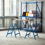 Set 2 Work Cavalllets Folding telescopic in steel tubes 68 x 58 x 80 - Borgè