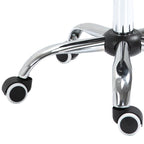 Homcom work stool in saddle with wheels and adjustable height for hairdresser shops and tattoo, 52x53x49-61cm black - Borgè