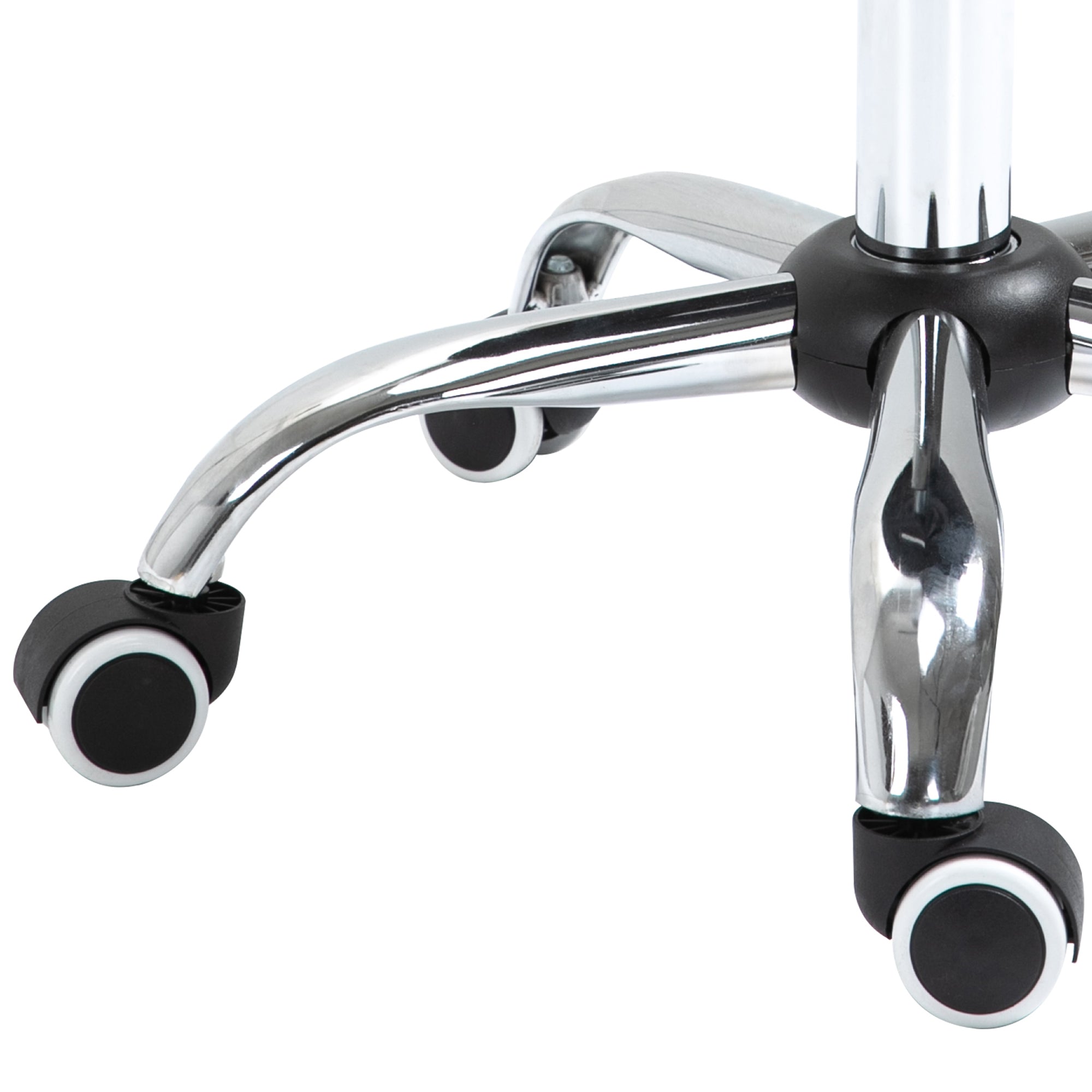 Homcom work stool in saddle with wheels and adjustable height for hairdresser shops and tattoo, 52x53x49-61cm black - Borgè