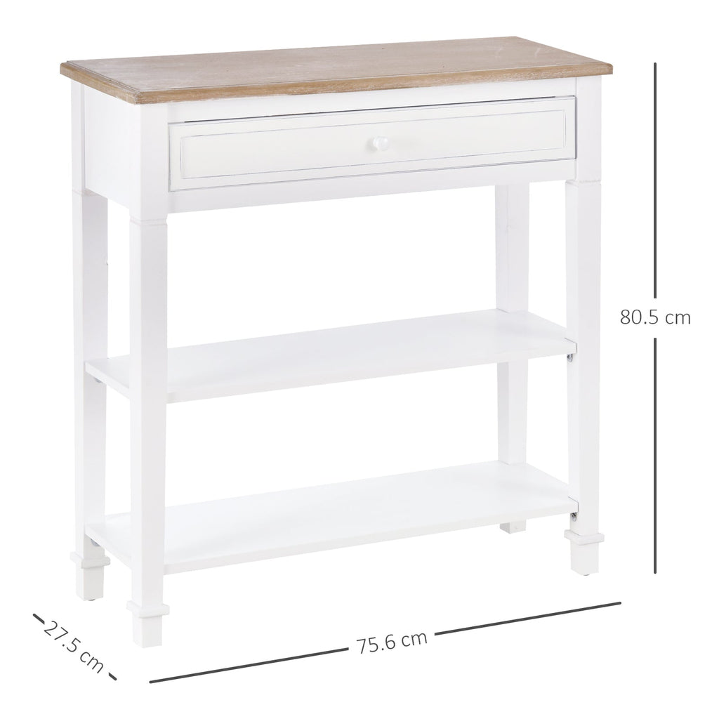 table console with drawer for white entrance - Borgè