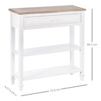 table console with drawer for white entrance - Borgè
