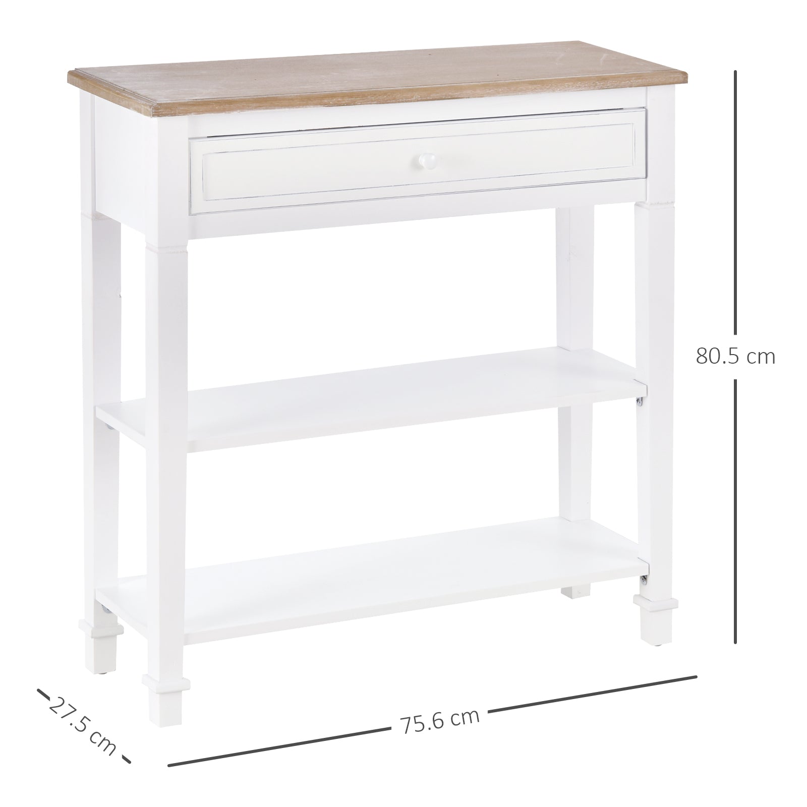 table console with drawer for white entrance - Borgè