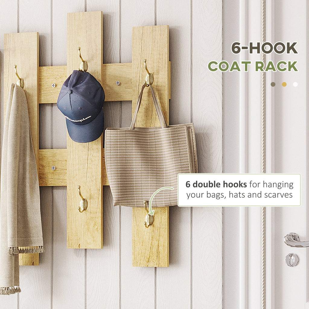 set for 3 in 1 entrance with wall hangers, mirror and boot with wooden bench - Borgè