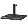 Square Resin Umbrella Base for Ø3.8/4.8cm Poles, 47x47x32cm - Borge' Group Limited