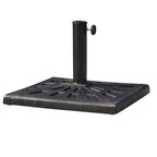 Square Resin Umbrella Base for Ø3.8/4.8cm Poles, 47x47x32cm - Borge' Group Limited