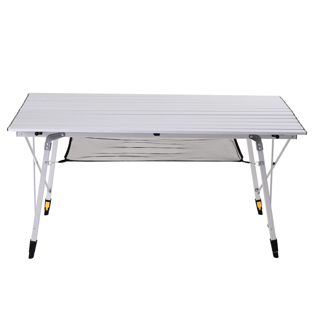 Outsunny Multifunction Folding Camping Table Aluminum with adjustable case and height supports up to 40 kg - Borgè