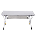 Outsunny Multifunction Folding Camping Table Aluminum with adjustable case and height supports up to 40 kg - Borgè