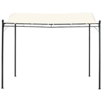 Gazebo Pergola 3x3m Garden with Waterproof Curtain Cream - Borge' Group Limited
