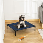 Raised Dog Bed, Waterproof Travel Kennel for Pets up to 20kg, 76x61x18cm, Blue - Borge' Group Limited