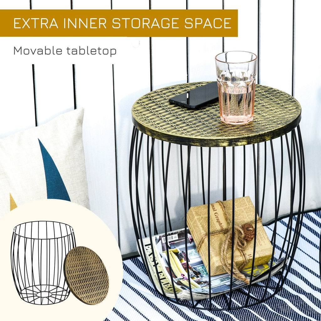 DONA | Industrial Style Outdoor Garden Set, 3pcs Balcony Tables - Borgè