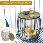 DONA | Industrial Style Outdoor Garden Set, 3pcs Balcony Tables - Borgè