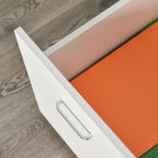 Vinsetto White Lockable 2-Drawer File Cabinet - Borgè