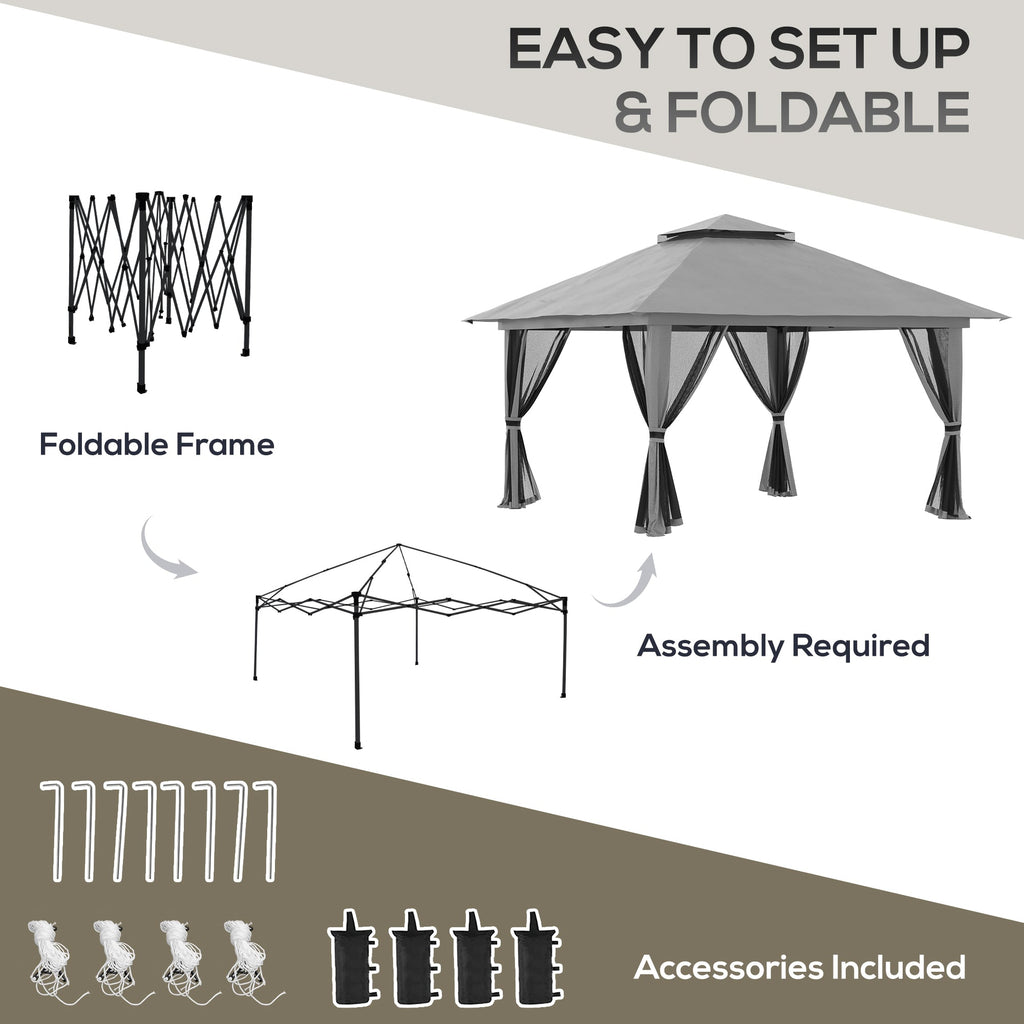 LUANDA | Pop up 4x4 Garden Gazebo - Borge' Group Limited