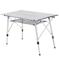 Outsunny Multifunction Folding Camping Table Aluminum with adjustable case and height supports up to 40 kg - Borgè