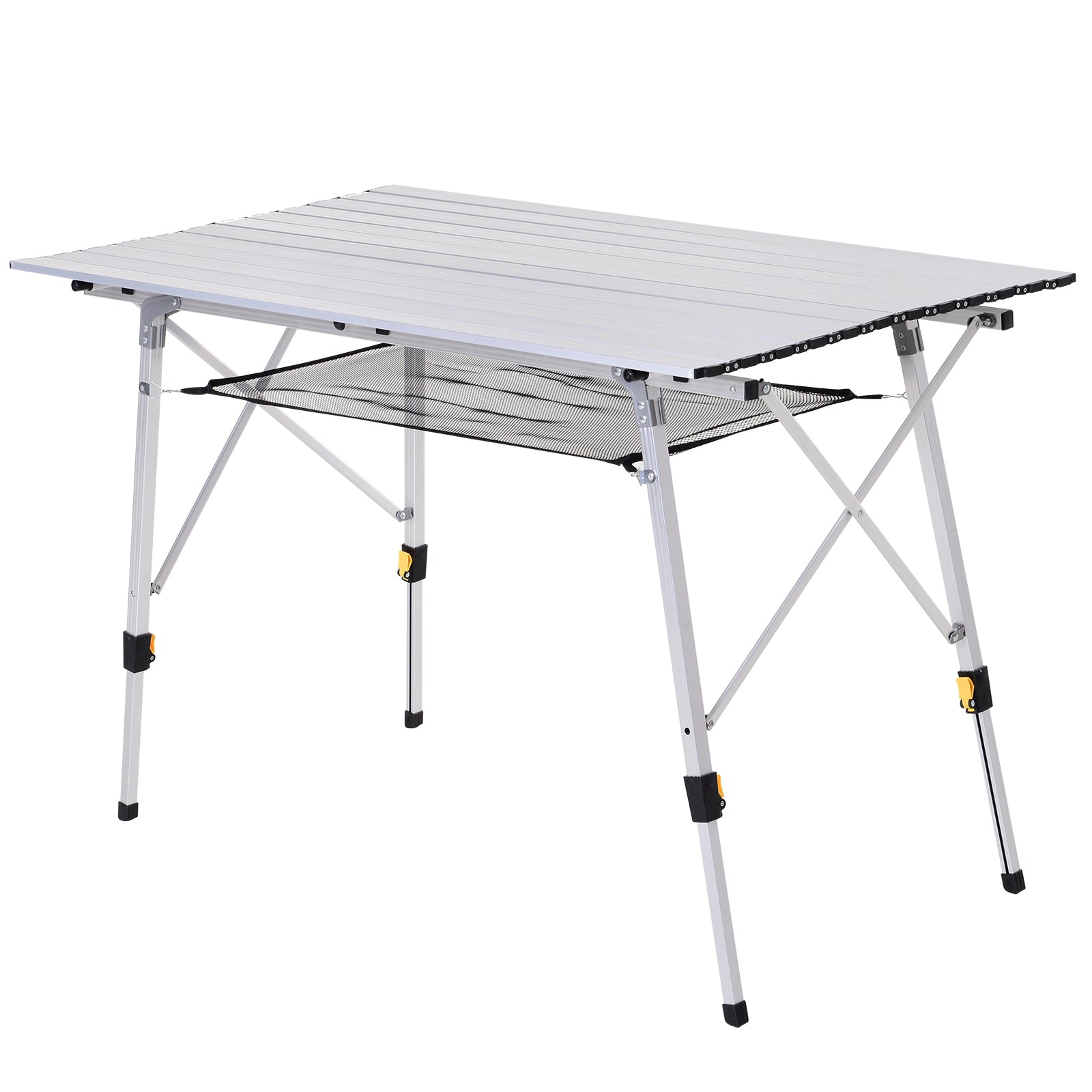 Outsunny Multifunction Folding Camping Table Aluminum with adjustable case and height supports up to 40 kg - Borgè