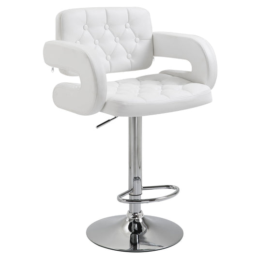 tall bar stool with backrest and swivel adjustable armrests - Borgè