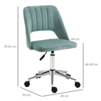 Winter chair of house padding swivel and adjustable height - green height - Borgè