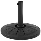 Ã˜43cm 13kg concrete Ã˜43cm round umbrella base for 38mm and 48mm poles, black, black - Borgè