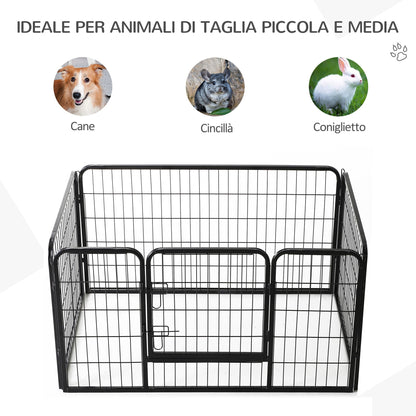 Pawhut Modular Fence for pets 125x80x70cm