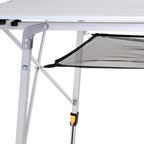 Outsunny Multifunction Folding Camping Table Aluminum with adjustable case and height supports up to 40 kg - Borgè