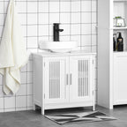 White Bathroom Sink Vanity | 60x30x60cm - Borgè