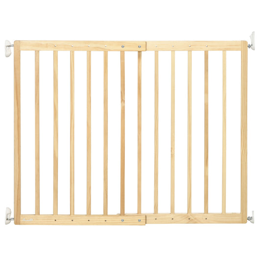 Pawhut for small and medium dog gate in pine wood, extensible gate with 2 panels, 60.5-102x73 cm - Borgè