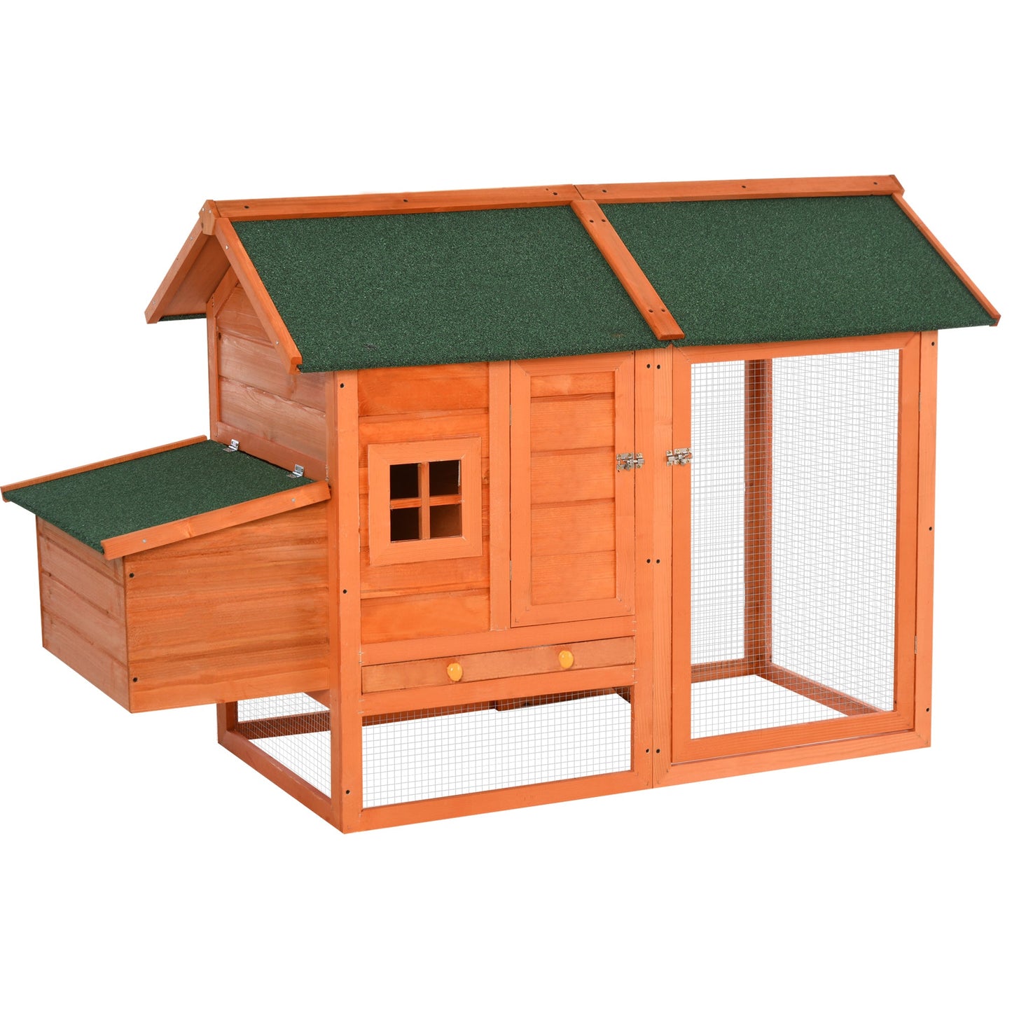 Pawhut in Prefabricated Wood chicken coop with nest for the hatching and house with removable tray - Borgè