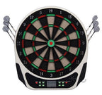 Electronic Plastic Dartboard with 6 Darts, Sound and Visual Effects, 44 x 50 x 3.2cm, Black - Borge' Group Limited
