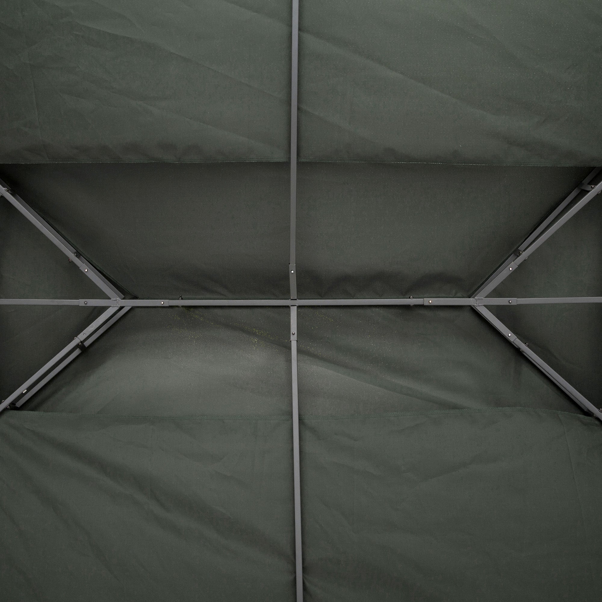 Outsunny coverage for gazebo 4x3 m at 2 levels in polyester with straps and 10 drainage holes, dark gray - Borgè