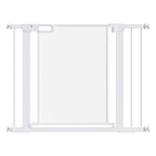 Push-On Extendable Dog Gate with Automatic Closing for Spaces 75-103cm, White - Borge' Group Limited