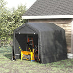 Garage Tent for Cars, Motorcycles and Tools in Metal and PE Fabric, 280x240x240cm, Grey - Borge' Group Limited