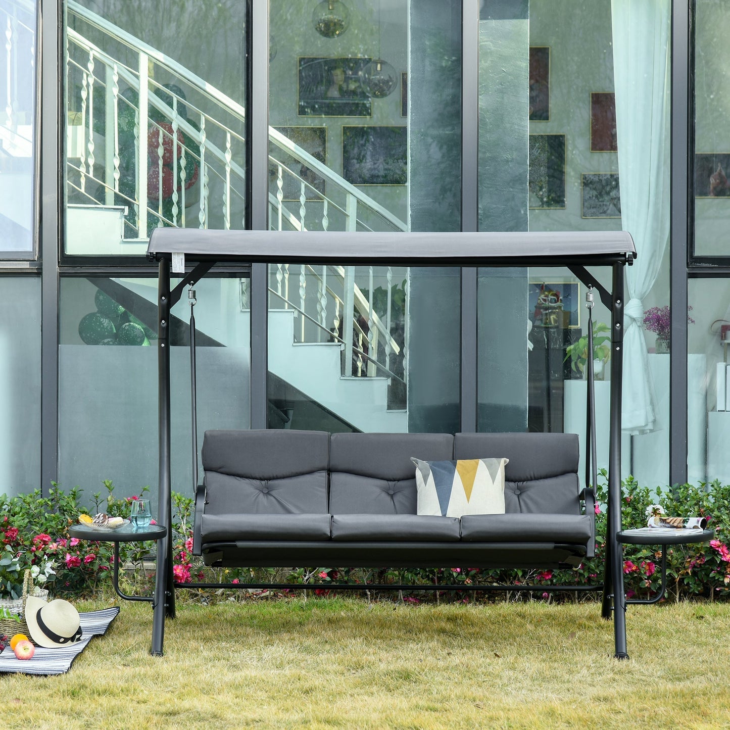 ALEXANDRIA | 3 Seater Garden Swinger / Rocking Chair / Bed - Borgè