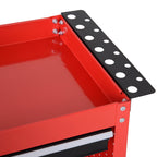 Durhand Planning Trolley from Officina, Rosso, 70x35x75.5cm - Borgè