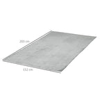 Homcom covered in 330 reversible 330 GSM for internal and external use, 203x152x0.5 cm, gray - Borgè
