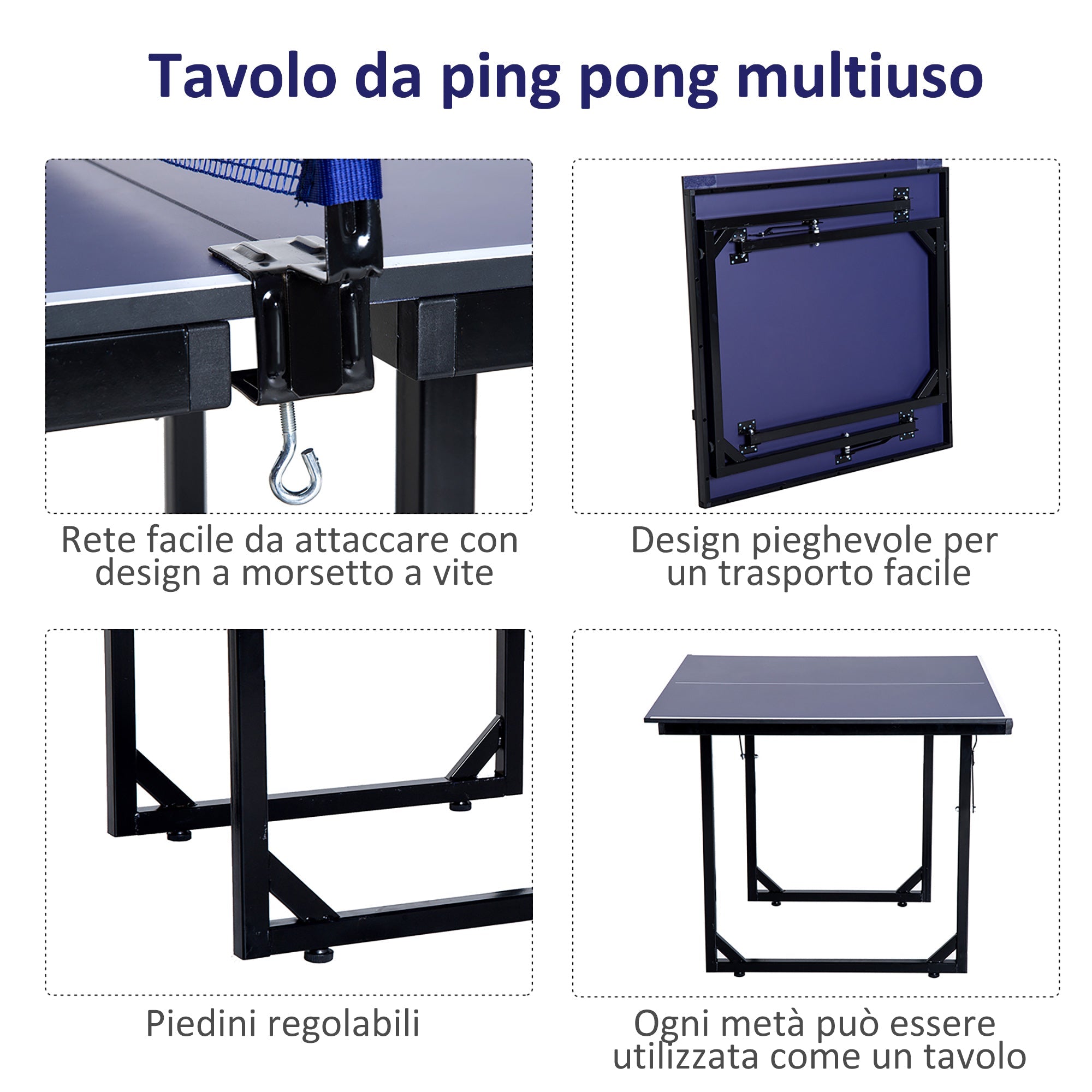 Foldable Ping Pong Table - Borgè