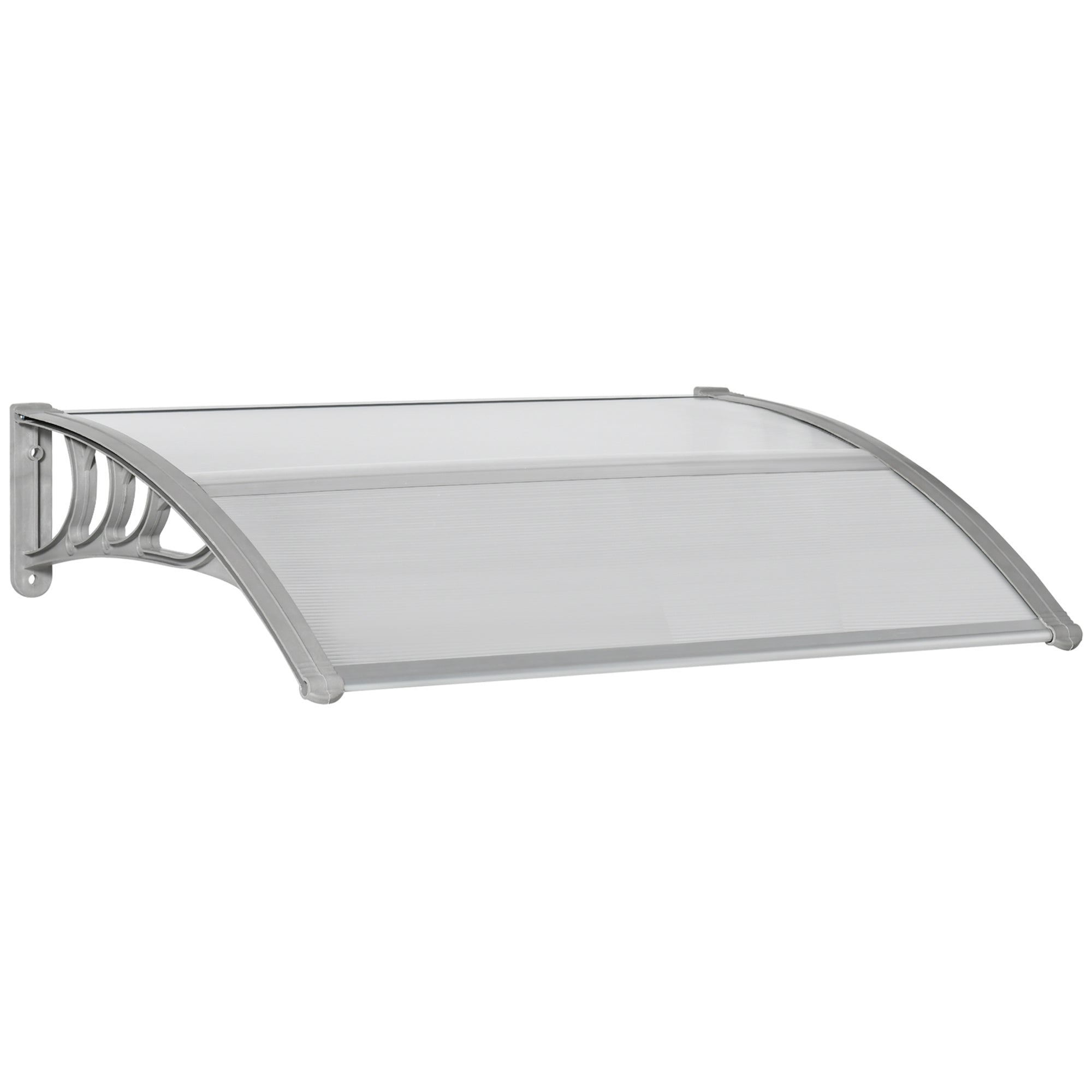 100x80cm Anti-UV Polycarbonate Outdoor Canopy for Doors and Windows - Borge' Group Limited