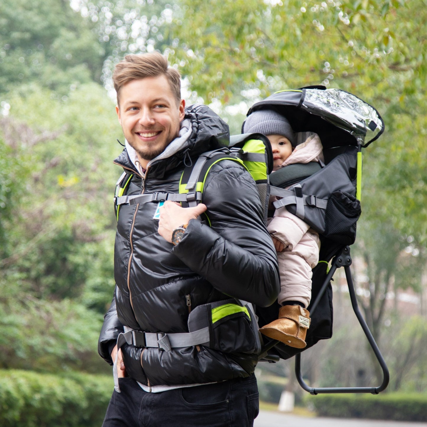 Baby Baby Baby For Folding Trekking and Waterproof Green