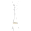 Modern White Coat Hanger for Entrance / Living Room | 45x45x180cm - Borgè