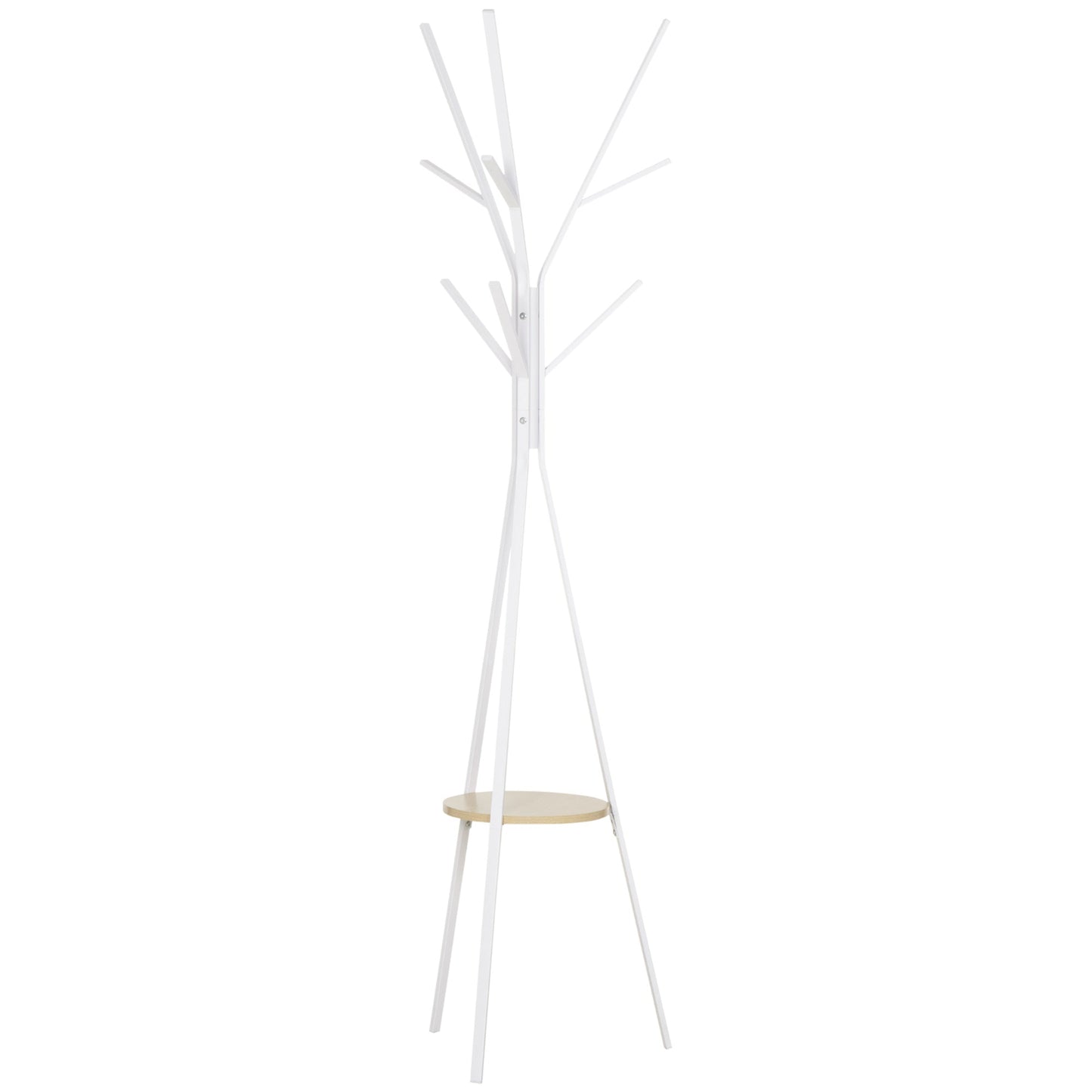 Modern White Coat Hanger for Entrance / Living Room | 45x45x180cm - Borgè