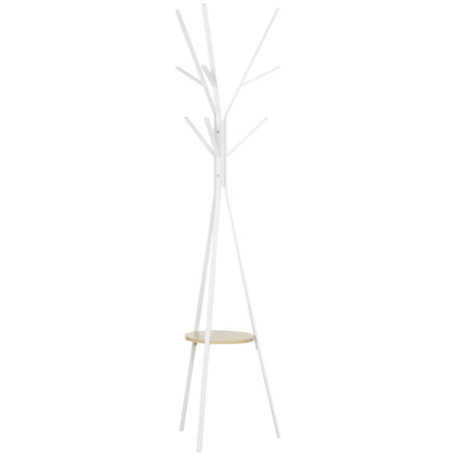 Modern White Coat Hanger for Entrance / Living Room | 45x45x180cm - Borgè